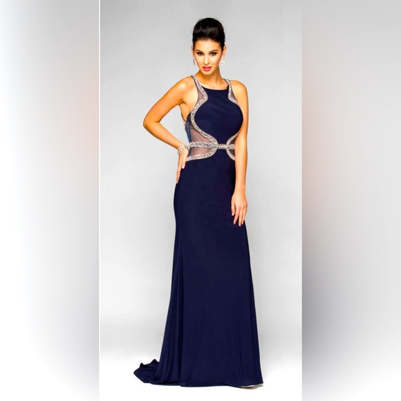 Jus D’Orange Side Cut Out Formal Dress - Picture 1 of 5